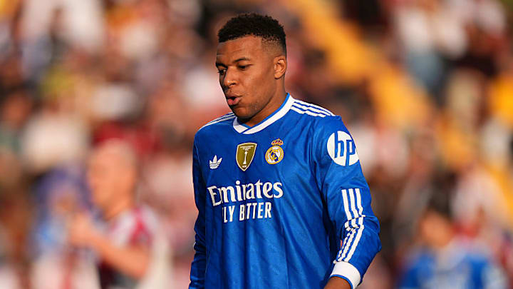 Kylian Mbappé struggled to get going against Rayo Vallecano.