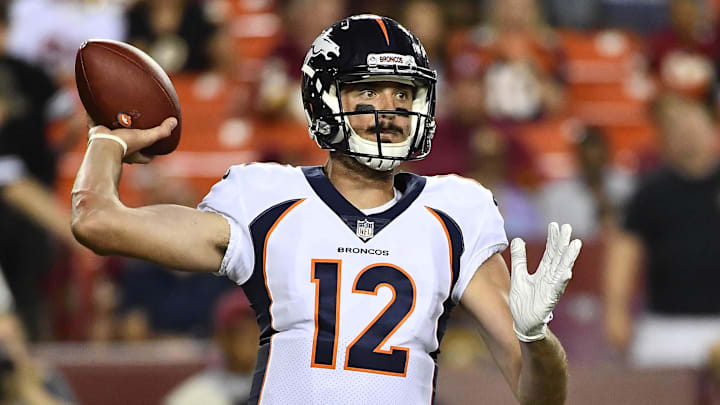 The Broncos traded up in the first round to select Lynch, with the hope being that he’d replace Peyton Manning.