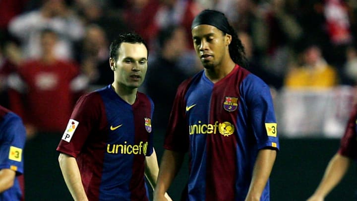 Ronaldinho played with Andres Iniesta for five years