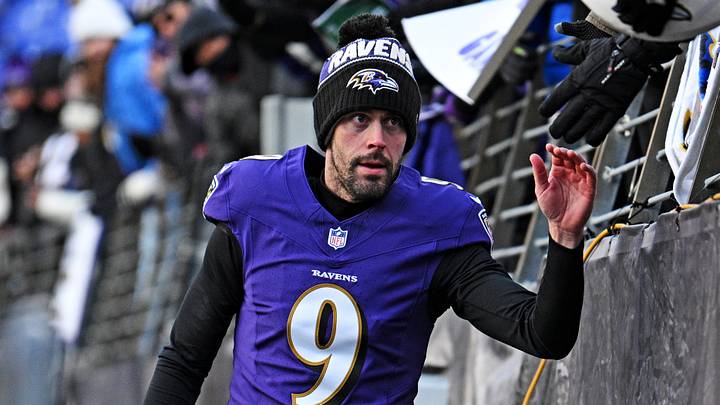 Former Baltimore Ravens kicker Justin Tucker Former Baltimore Ravens kicker Justin Tucker