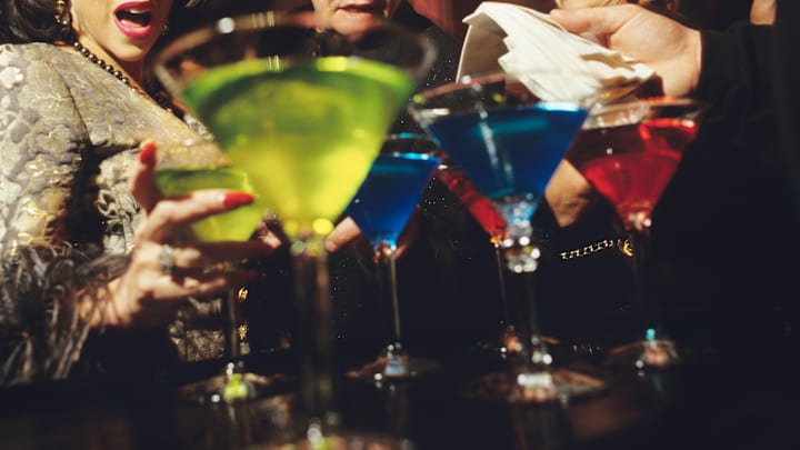 Colorful Martinis at MTV Innaugural Ball