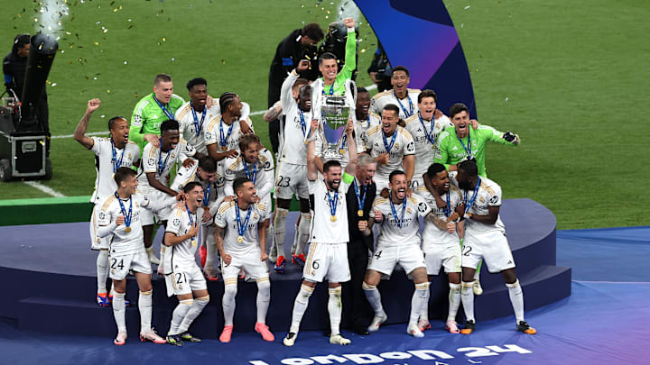 Campeão europeu na temporada 2023/24, o Real segue liderando o ranking