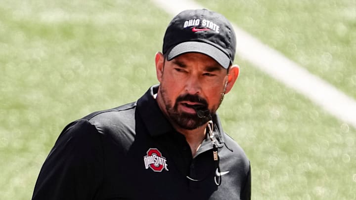 Ohio State Buckeyes head coach Ryan Day Ohio State Buckeyes head coach Ryan Day