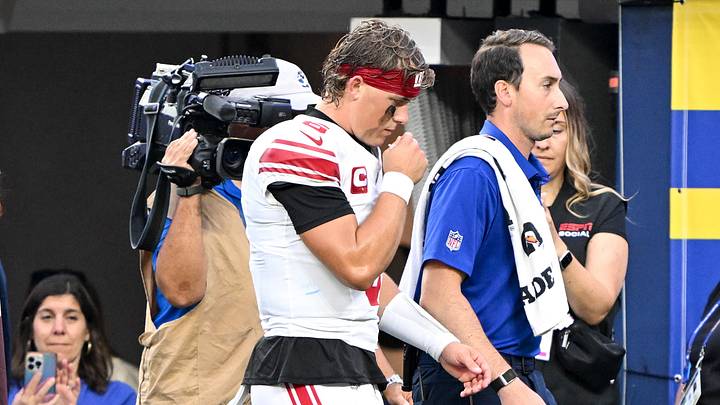 New York Giants quarterback Jaxson Dart