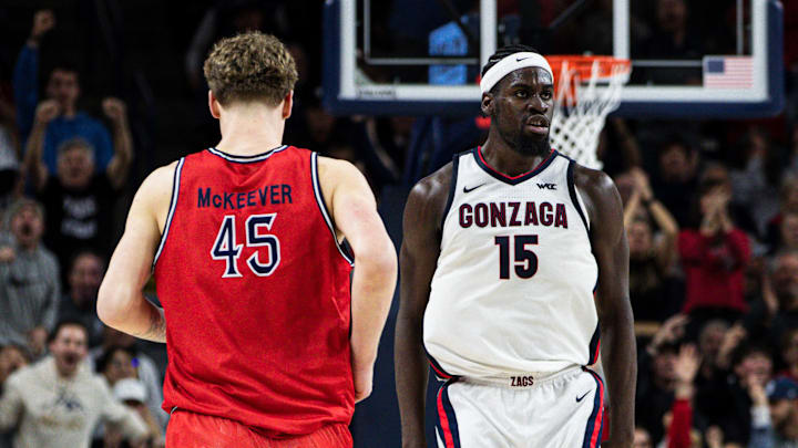 Gonzaga Bulldogs forward Graham Ike (15). Gonzaga Bulldogs forward Graham Ike (15).