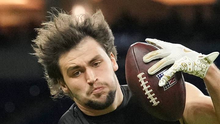 New Indianapolis Colts defensive lineman Caden Curry during the NFL Scouting Combine