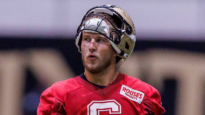 New Orleans Saints quarterback Tyler Shough