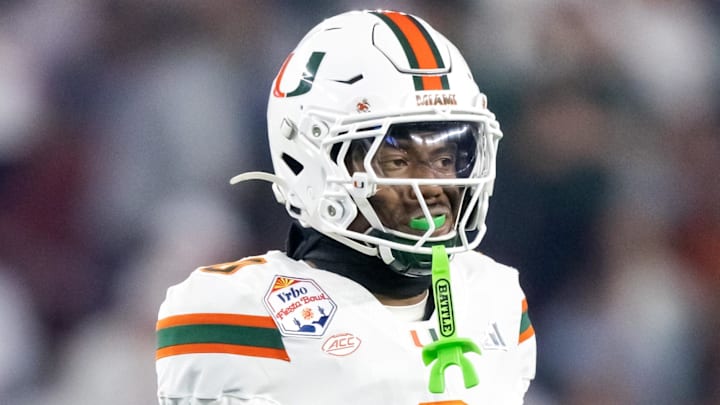 Miami Hurricanes defensive back Keionte Scott (0) Mandatory Credit: Mark J. Rebilas-Imagn Images