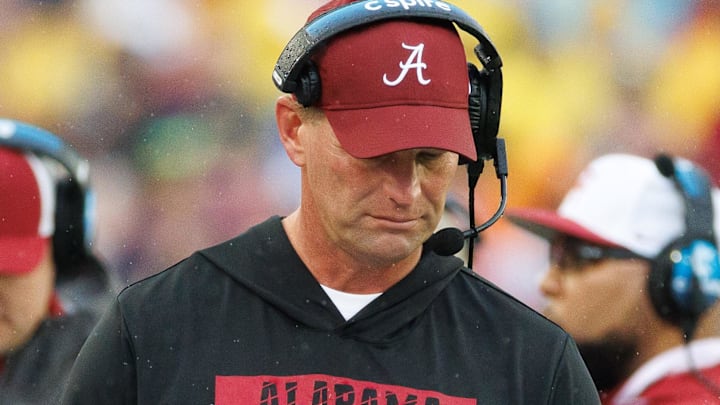 Alabama Crimson Tide head coach Kalen DeBoer hasn't addressed any Michigan Wolverines rumors with his team Alabama Crimson Tide head coach Kalen DeBoer hasn't addressed any Michigan Wolverines rumors with his team