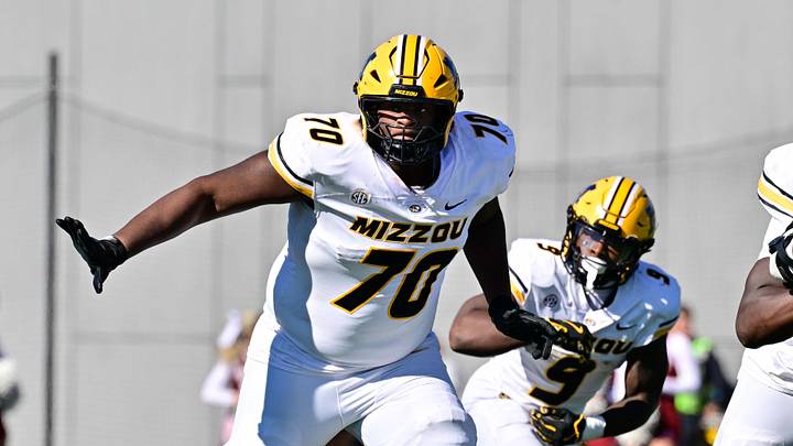 Missouri Tigers offensive lineman Cayden Green (70) is among the top 10 players in EA Sports College Football 27. Missouri Tigers offensive lineman Cayden Green (70) is among the top 10 players in EA Sports College Football 27.