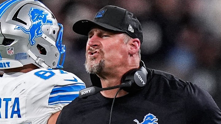 Detroit Lions head coach Dan Campbell. Detroit Lions head coach Dan Campbell.