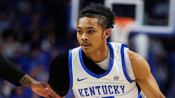 Dec 9, 2025; Lexington, Kentucky, USA; Kentucky Wildcats guard Jaland Lowe (15) drives to the basket during the second half against the North Carolina Central Eagles at Rupp Arena at Central Bank Center. Mandatory Credit: Jordan Prather-Imagn Images Dec 9, 2025; Lexington, Kentucky, USA; Kentucky Wildcats guard Jaland Lowe (15) drives to the basket during the second half against the North Carolina Central Eagles at Rupp Arena at Central Bank Center. Mandatory Credit: Jordan Prather-Imagn Images