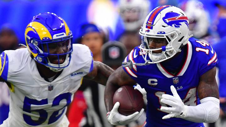 Buffalo Bills wide receiver Stefon Diggs (14). Mandatory Credit: Gary A. Vasquez-Imagn Images