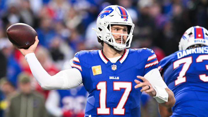 Bills quarterback Josh Allen was nearly perfect against the Chiefs, completing 23-of-26 passes for 273 yards and a touchdown. Allen also had a pair of rushing scores.