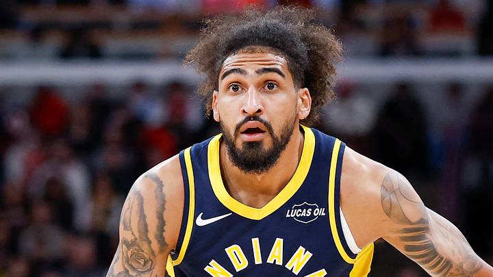 Apr 1, 2026; Chicago, Illinois, USA; Indiana Pacers forward Obi Toppin (1) brings the ball up court against the Chicago Bulls during the first half at United Center. Mandatory Credit: Kamil Krzaczynski-Imagn Images