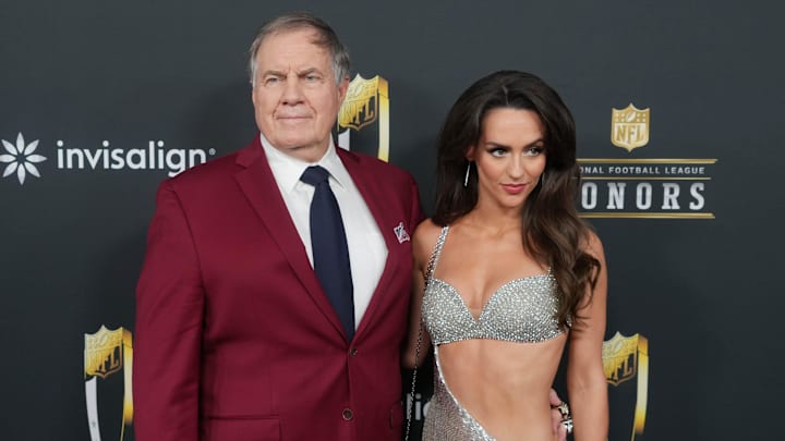 Bill Belichick denied that his girlfriend, Jordon Hudson, was trying to control his interview with CBS. Bill Belichick denied that his girlfriend, Jordon Hudson, was trying to control his interview with CBS.