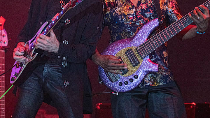 Joe Satriani And Steve Vai Perform At Harrah's Resort Southern California