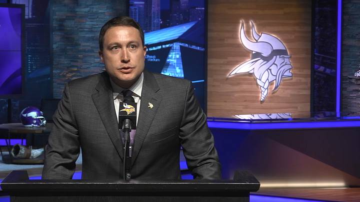 Nolan Teasley speaks at his introductory press conference on Wednesday, June 3 