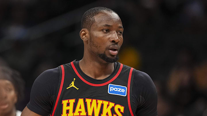 Jonathan Kuminga (0) shown on the court against the Washington Wizards during the first half at State Farm Arena