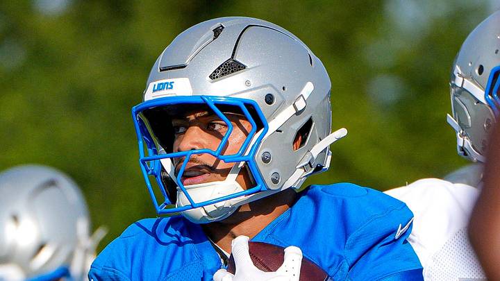 Detroit Lions running back Sione Vaki (33) practices during training camp at Meijer Performance Center in Allen Park on Friday, July 31, 2026. Detroit Lions running back Sione Vaki (33) practices during training camp at Meijer Performance Center in Allen Park on Friday, July 31, 2026.