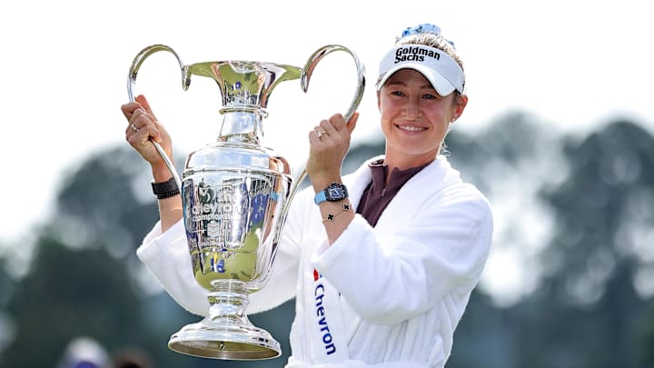 Nelly Korda won her third major in a wire-to-wire win at the Chevron Championship.
