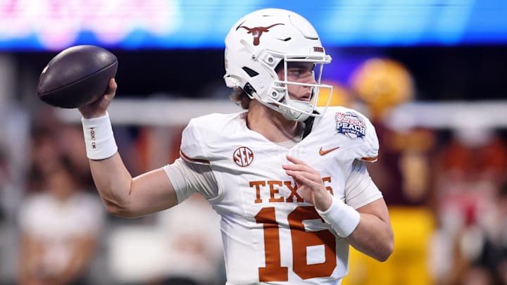Texas quarterback Arch Manning could have a tough decision in front of him if the Saints have the top pick in next year's NFL draft. Texas quarterback Arch Manning could have a tough decision in front of him if the Saints have the top pick in next year's NFL draft.