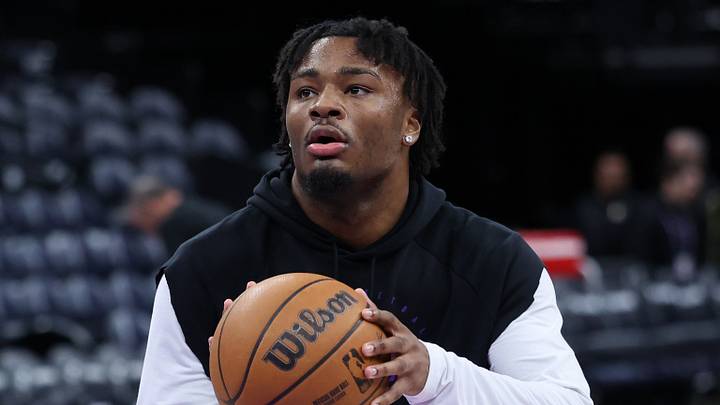 Feb 12, 2026; Salt Lake City, Utah, USA; Utah Jazz guard Isaiah Collier (8) warms up before a game against the Portland Trail Blazers at Delta Center. Mandatory Credit: Rob Gray-Imagn Images Feb 12, 2026; Salt Lake City, Utah, USA; Utah Jazz guard Isaiah Collier (8) warms up before a game against the Portland Trail Blazers at Delta Center. Mandatory Credit: Rob Gray-Imagn Images