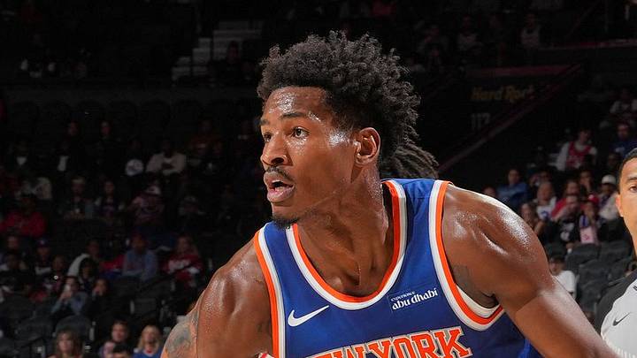 PHILADELPHIA, PA - OCTOBER 5: Ochai Agbaji #30 of the New York Knicks dribbles the ball during the game against the Philadelphia 76ers on October 5, 2026 at the Xfinity Mobile Arena in Philadelphia, Pennsylvania. Copyright 2026 NBAE (Photo by Jesse D. Garrabrant/NBAE via Getty Images)