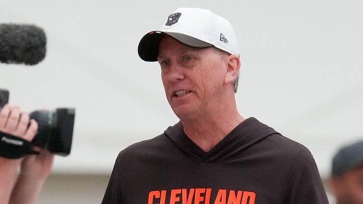 Coach Todd Monken during the Browns OTA camp in Berea on May 20, 2026.