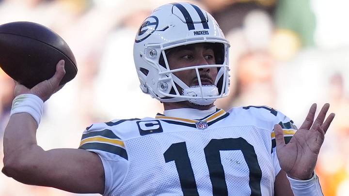 Green Bay Packers quarterback Jordan Love throws a pass at the Denver Broncos. Green Bay Packers quarterback Jordan Love throws a pass at the Denver Broncos.