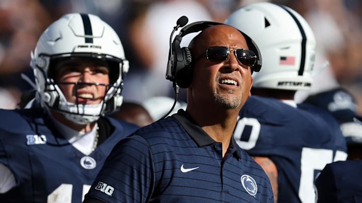Penn State is searching for a head coach to replace James Franklin.  Mandatory Credit: Matthew O'Haren-Imagn Images