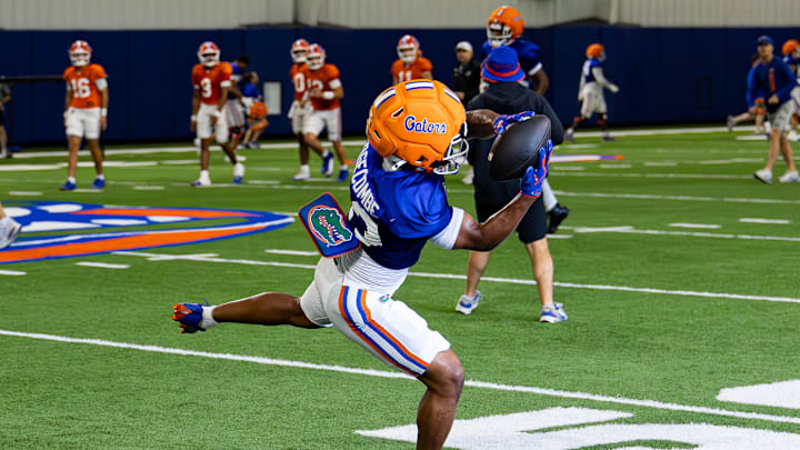 The Florida Gators held its 10th practice of spring camp on Tuesday. The Florida Gators held its 10th practice of spring camp on Tuesday.