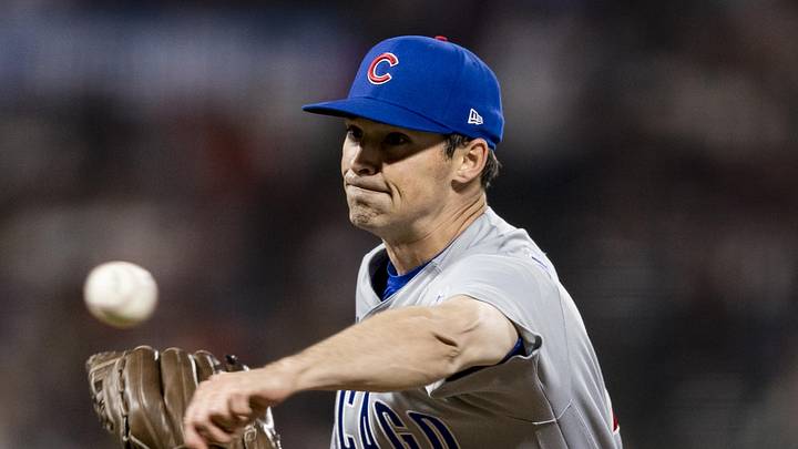 Jun 12, 2026; San Francisco, California, USA; Chicago Cubs relief pitcher Hoby Milner (41) throws against the San Francisco Giants during the seventh inning at Oracle Park. Mandatory Credit: John Hefti-Imagn Images