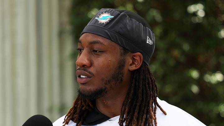 Miami Dolphins running back Jaylen Wright Miami Dolphins running back Jaylen Wright