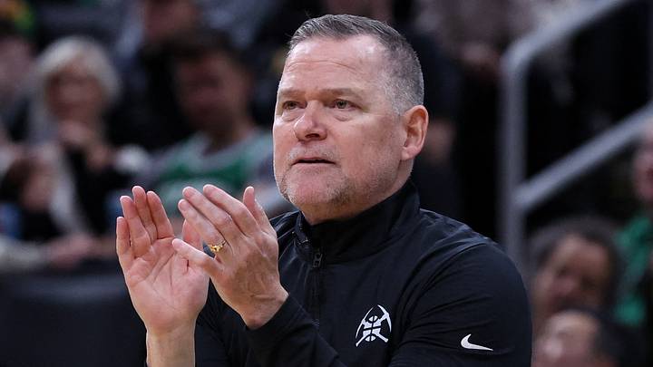 Mar 2, 2025; Boston, Massachusetts, USA; Denver Nuggets head coach Michael Malone reacts during the first half against the Boston Celtics at TD Garden. Mandatory Credit: Paul Rutherford-Imagn Images Mar 2, 2025; Boston, Massachusetts, USA; Denver Nuggets head coach Michael Malone reacts during the first half against the Boston Celtics at TD Garden. Mandatory Credit: Paul Rutherford-Imagn Images