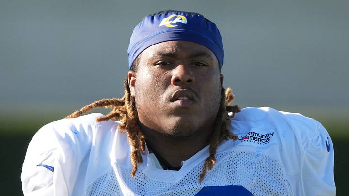 Los Angeles Rams defensive tackle rookie Tim Keenan III.