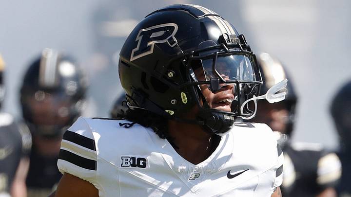 Purdue Boilermakers defensive back Hudauri Hines (4). Purdue Boilermakers defensive back Hudauri Hines (4).
