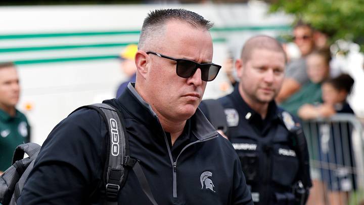 Sep 19, 2026; South Bend, Indiana, USA; Michigan State Spartans head coach Pat Fitzgerald arrives before the game against the Notre Dame Fighting Irish at Notre Dame Stadium. Mandatory Credit: Michael Caterina-Imagn Images Sep 19, 2026; South Bend, Indiana, USA; Michigan State Spartans head coach Pat Fitzgerald arrives before the game against the Notre Dame Fighting Irish at Notre Dame Stadium. Mandatory Credit: Michael Caterina-Imagn Images