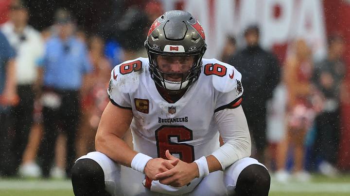 Baker Mayfield has struggled early in the 2026 season. Baker Mayfield has struggled early in the 2026 season.