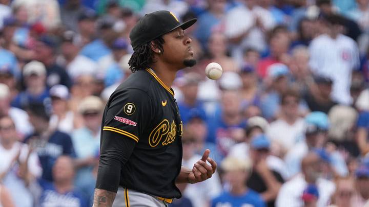 Sep 12, 2026; Chicago, Illinois, USA; Pittsburgh Pirates pitcher Gregory Soto (31) after giving up two-runs against the Chicago Cubs during the eighth inning at Wrigley Field. Mandatory Credit: David Banks-Imagn Images Sep 12, 2026; Chicago, Illinois, USA; Pittsburgh Pirates pitcher Gregory Soto (31) after giving up two-runs against the Chicago Cubs during the eighth inning at Wrigley Field. Mandatory Credit: David Banks-Imagn Images