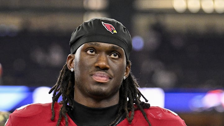 Nov 3, 2025; Arlington, Texas, USA; Arizona Cardinals wide receiver Marvin Harrison Jr. (18) walks off the field after the game between the Dallas Cowboys and the Arizona Cardinals at AT&T Stadium. Mandatory Credit: Jerome Miron-Imagn Images Nov 3, 2025; Arlington, Texas, USA; Arizona Cardinals wide receiver Marvin Harrison Jr. (18) walks off the field after the game between the Dallas Cowboys and the Arizona Cardinals at AT&T Stadium. Mandatory Credit: Jerome Miron-Imagn Images