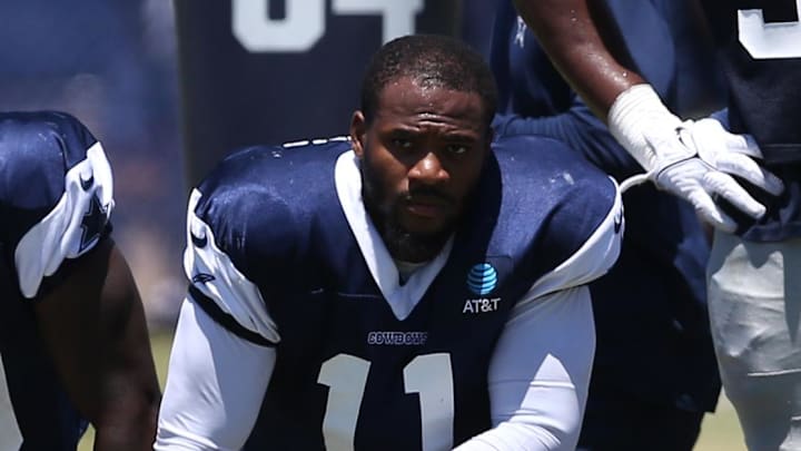 Dallas Cowboys defensive end Micah Parsons during training camp at the River Ridge Playing Fields in Oxnard, California. 