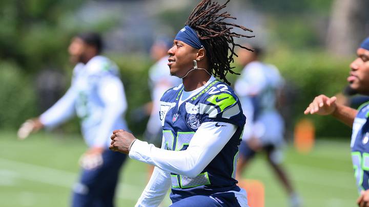 Seattle Seahawks wide receiver Rashid Shaheed during minicamp at Virginia Mason Athletic Center.