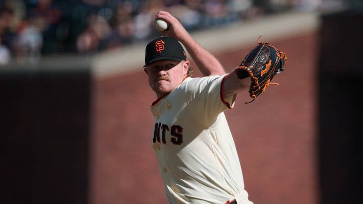 San Francisco Giants starting pitcher Logan Webb. Credit: Robert Edwards-Imagn Images