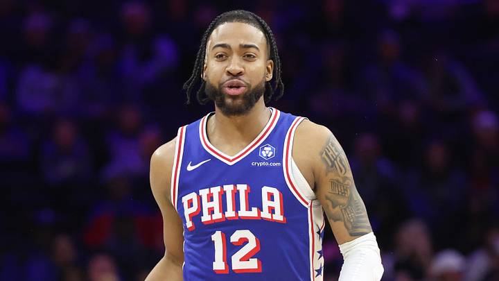  Philadelphia 76ers forward Trendon Watford (12) dribbles the ball against the Washington Wizards during the fourth quarter at Xfinity Mobile Arena. 