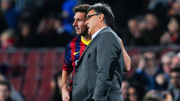 Leo Messi et Tata Martino au FC Barcelone Leo Messi et Tata Martino au FC Barcelone
