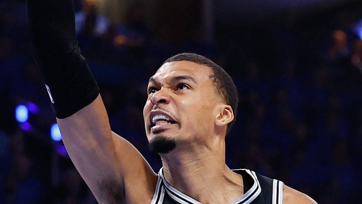 May 18, 2026; Oklahoma City, Oklahoma, USA; San Antonio Spurs center Victor Wembanyama (1): Alonzo Adams-Imagn Images