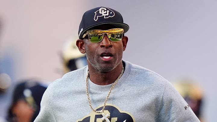 Oct 3, 2026; Boulder, Colorado, USA; Colorado Buffaloes head coach Deion Sanders before the game against the Texas Tech Red Raiders at Folsom Field. Mandatory Credit: Ron Chenoy-Imagn Images Oct 3, 2026; Boulder, Colorado, USA; Colorado Buffaloes head coach Deion Sanders before the game against the Texas Tech Red Raiders at Folsom Field. Mandatory Credit: Ron Chenoy-Imagn Images