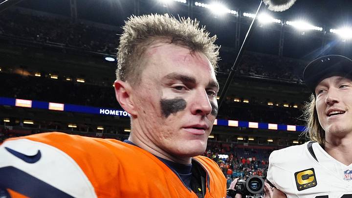 Denver Broncos quarterback Bo Nix (10) and Jacksonville Jaguars quarterback Trevor Lawrence (16) Denver Broncos quarterback Bo Nix (10) and Jacksonville Jaguars quarterback Trevor Lawrence (16)