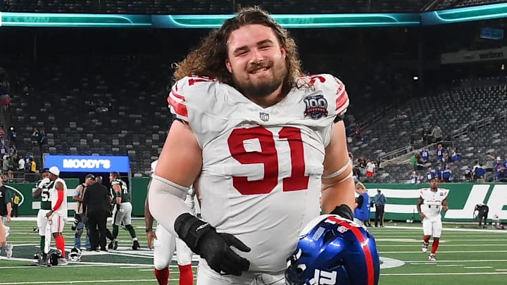Defensive tackle Casey Rogers is back int he NFL with the Giants after being out of football for the entire 2025 season. Defensive tackle Casey Rogers is back int he NFL with the Giants after being out of football for the entire 2025 season.